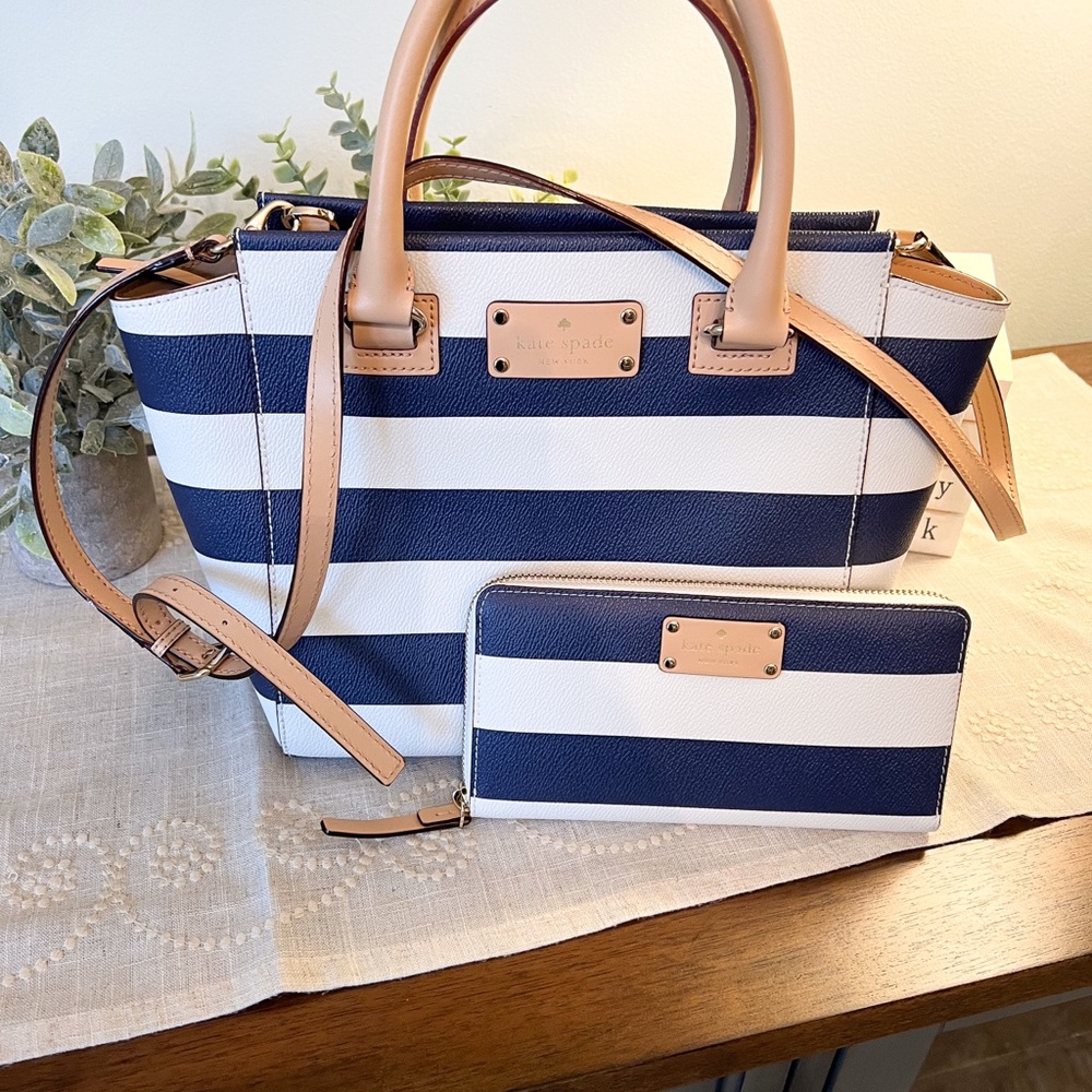 Kate Spade Satchel with Matching Wallet